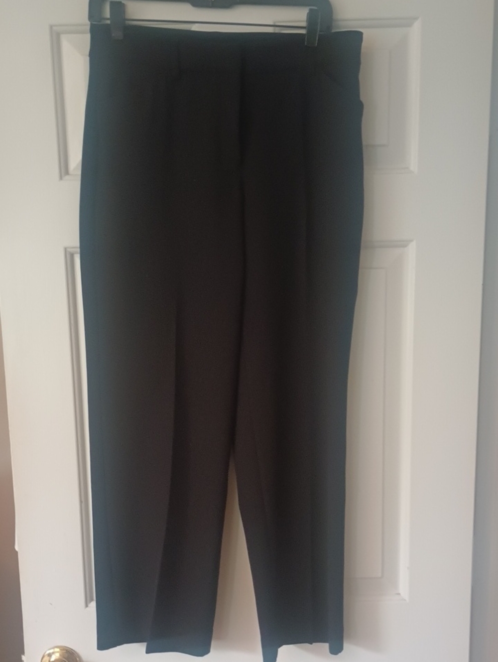 Express Black Slim Mid Rise Size 8 R Dress Trousers